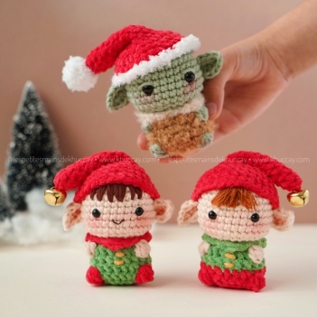 Mini Christmas Elves amigurumi pattern by Khuc Cay