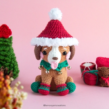 Darwin the Dog amigurumi pattern by Lemon Yarn Creations