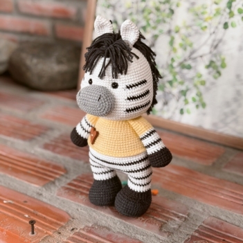 Blade the Zebra amigurumi pattern by RikaCraftVN