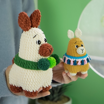 Chubby Llama amigurumi pattern by Lennutas