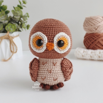 Atena, the Owl amigurumi pattern by Ana Maria Craft
