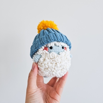 Blue the Christmas Yeti amigurumi pattern by EMI Creations by Chloe