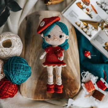 Amanita - The Mushroom Girl amigurumi pattern by LovLoops