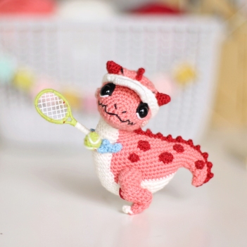 Dinosaur Carnotaurus Roger amigurumi pattern by Loopy Pattern