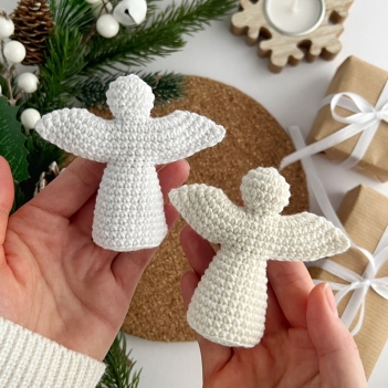 Christmas angel ornament  amigurumi pattern by AmiGuide