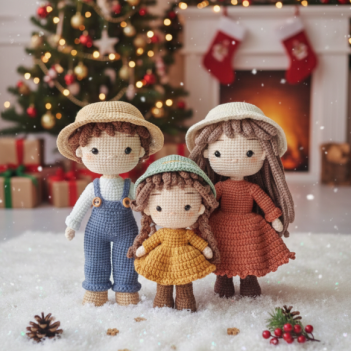 Family and Animals amigurumi pattern by Bearybearnitadesign