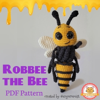 Robbee the Bee amigurumi pattern by engurumist