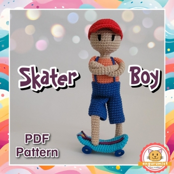 Skater Boy amigurumi pattern by engurumist
