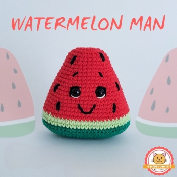 Watermelon Man amigurumi pattern