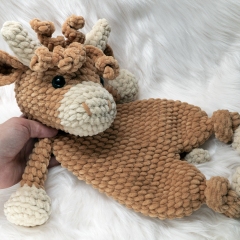 Highland Cow Lovey amigurumi pattern by MevvSan
