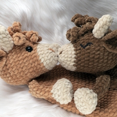Highland Cow Lovey amigurumi by MevvSan