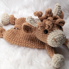 Highland Cow Lovey amigurumi pattern by MevvSan