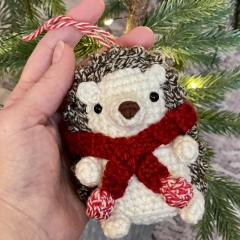 Hedeghog Christmas Ornament amigurumi pattern by Crochet to Play