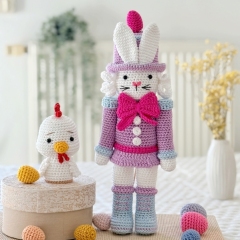 Easter Rabbit with chick amigurumi pattern by RNata