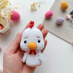 Easter Rabbit with chick amigurumi pattern by RNata