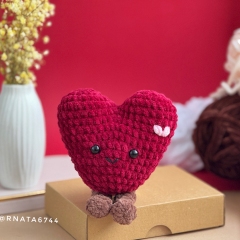 Valentine's Heart amigurumi pattern by RNata