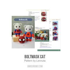 Boltmask Cat amigurumi pattern by Lennutas