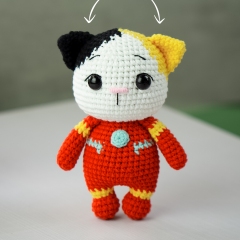 Ironpaw Cat amigurumi pattern by Lennutas