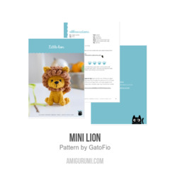 Mini Lion amigurumi pattern by GatoFio