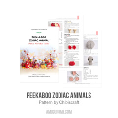 Peekaboo Zodiac Animals amigurumi pattern by Chibiscraft