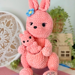 Kangaroo and joey amigurumi pattern by CuteVilleToys