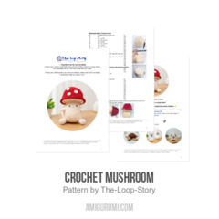 Crochet Mushroom amigurumi pattern by The Loop Story