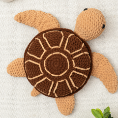 Crochet Sea Turtle Jumbo amigurumi pattern by The Loop Story