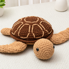 Crochet Sea Turtle Jumbo amigurumi by The Loop Story