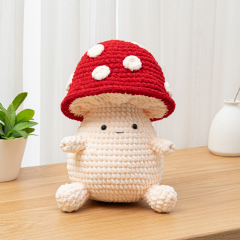 Crochet mushroom family  amigurumi pattern by The Loop Story