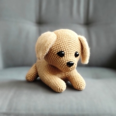 Hazel the Golden Retriever amigurumi pattern by Miss Cuddlington