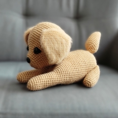 Hazel the Golden Retriever amigurumi by Miss Cuddlington
