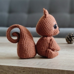 Nina the Squirrel amigurumi pattern by Miss Cuddlington