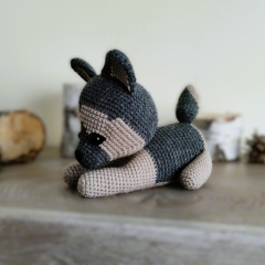 Rex the German Shepherd amigurumi by Miss Cuddlington