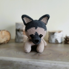 Rex the German Shepherd amigurumi pattern by Miss Cuddlington