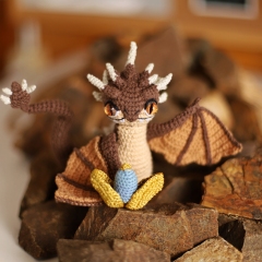Dragon Hungarian Horntail amigurumi pattern by Loopy Pattern