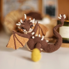 Dragon Hungarian Horntail amigurumi by Loopy Pattern