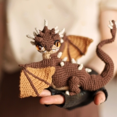 Dragon Hungarian Horntail amigurumi pattern by Loopy Pattern