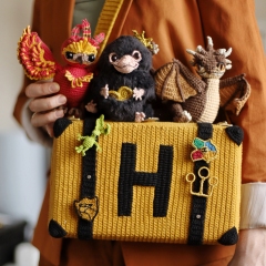 4in1 Hufflepuff Suitcase & Beasts amigurumi by Loopy Pattern