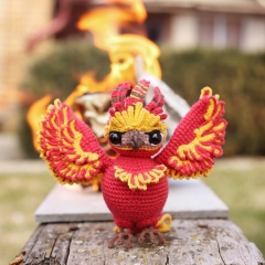Phoenix Fawkes amigurumi pattern by Loopy Pattern