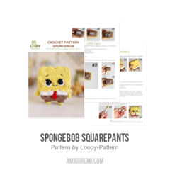 SpongeBob SquarePants amigurumi pattern by Loopy Pattern