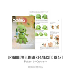 Gryndilow Glimmer Fantastic beast amigurumi pattern by Crochery