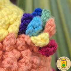 Niji the Rainbow Alpaca amigurumi by Neith Sand Crochet
