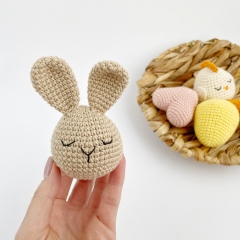 Easter egg, chicken, bunny, carrot amigurumi by AmiGuide