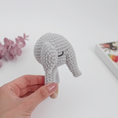 Elephant baby rattle amigurumi pattern by AmiGuide