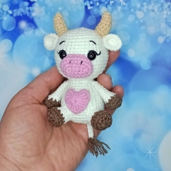 Baby Cow amigurumi pattern by Pattern4Craft