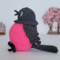 Berry the Pink Robin amigurumi by engurumist