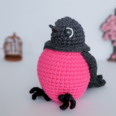 Berry the Pink Robin amigurumi pattern by engurumist