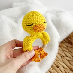 Duck baby rattle toy 