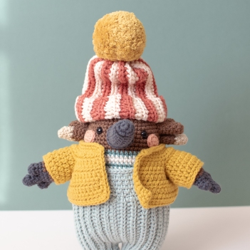 Bob Echidna amigurumi pattern by Pica Pau