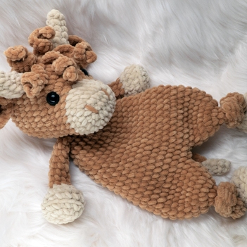 Highland Cow Lovey amigurumi pattern by MevvSan